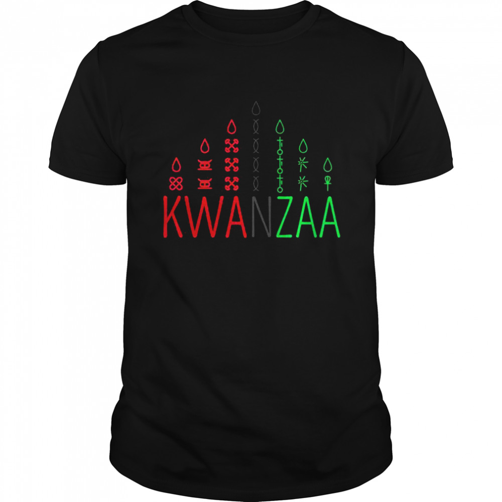 Stolzer afrikanischer amerikanischer Happy Kwanzaa Classic Men's T-shirt