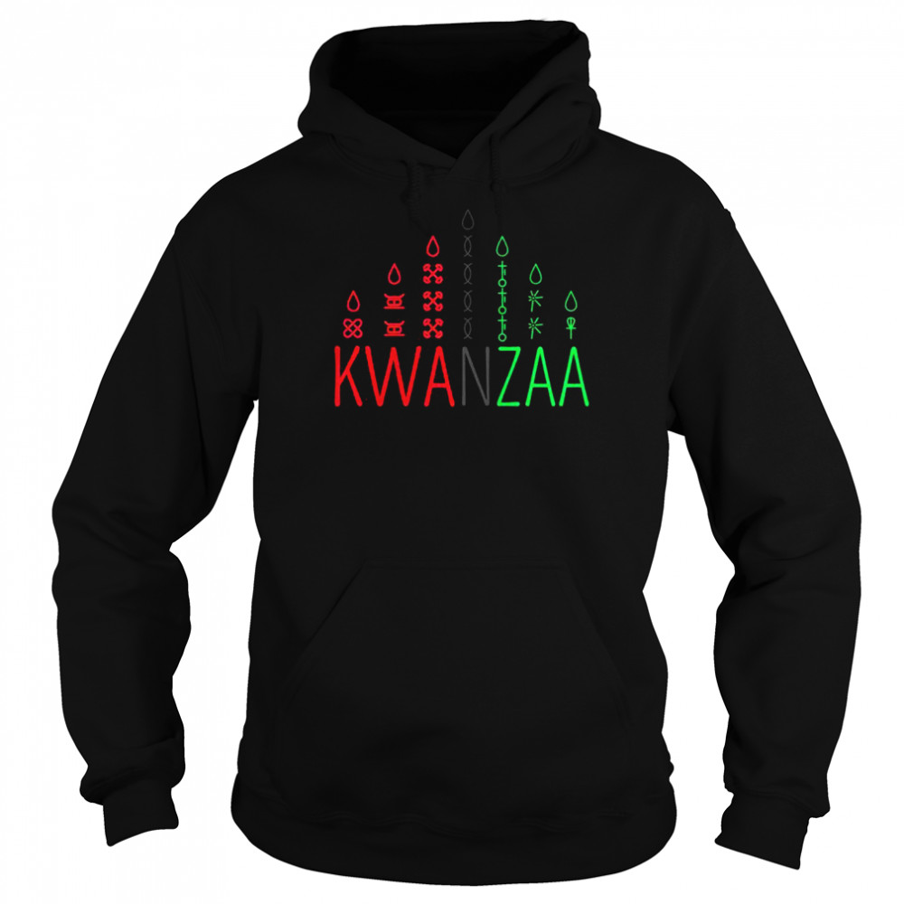 Stolzer afrikanischer amerikanischer Happy Kwanzaa Unisex Hoodie