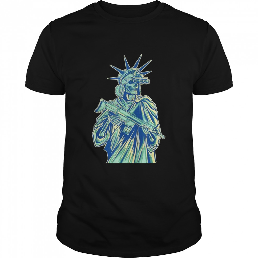 Tactical lady liberty shirt Classic Men's T-shirt