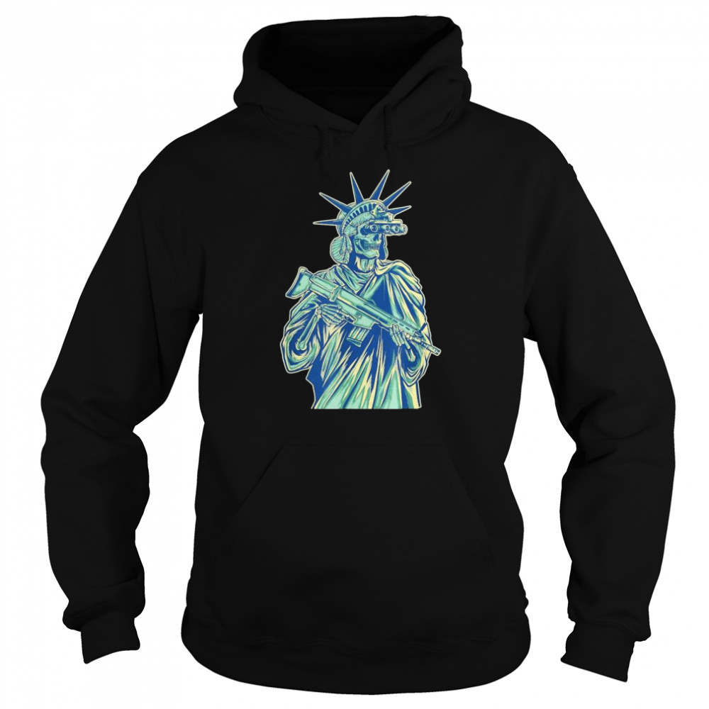 Tactical lady liberty shirt Unisex Hoodie