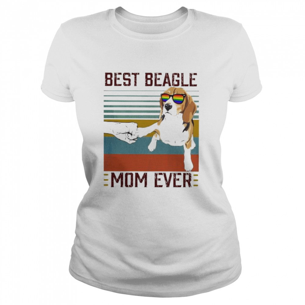 Best Beagle Mom ever vintage shirt Classic Women's T-shirt