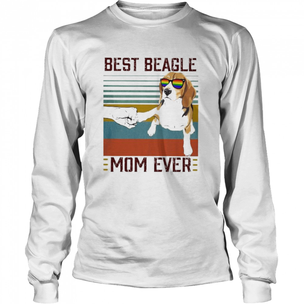 Best Beagle Mom ever vintage shirt Long Sleeved T-shirt