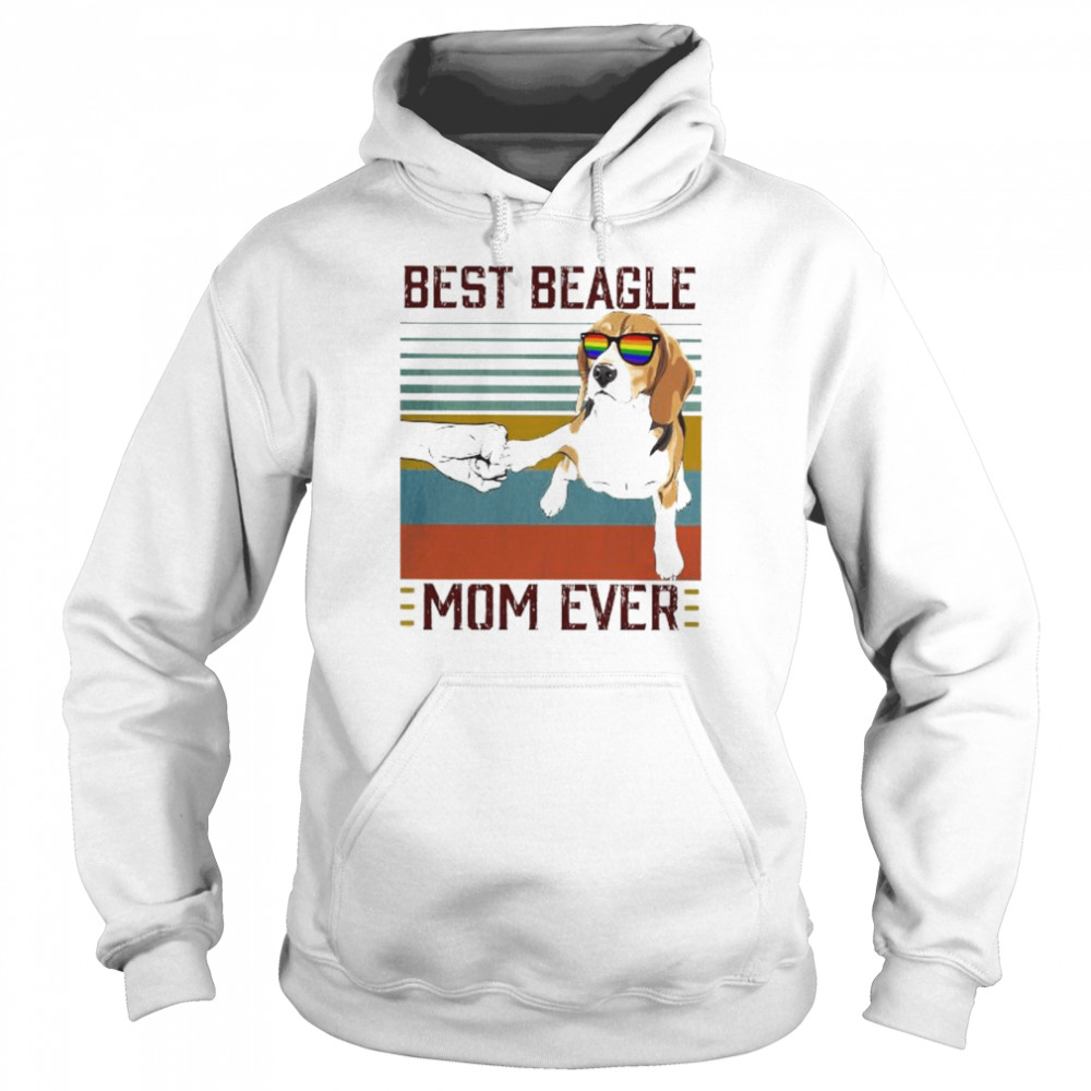 Best Beagle Mom ever vintage shirt Unisex Hoodie