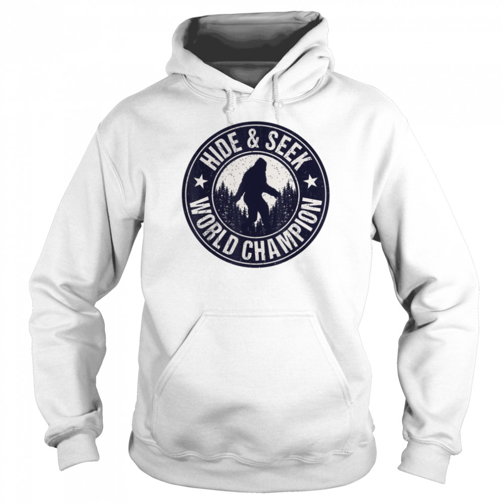 Bigfoot Hide And Seek World Champion Retro Vintage Sasquatch Unisex Hoodie