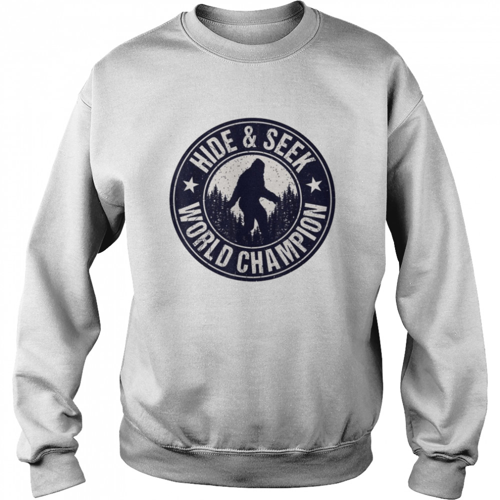 Bigfoot Hide And Seek World Champion Retro Vintage Sasquatch Unisex Sweatshirt