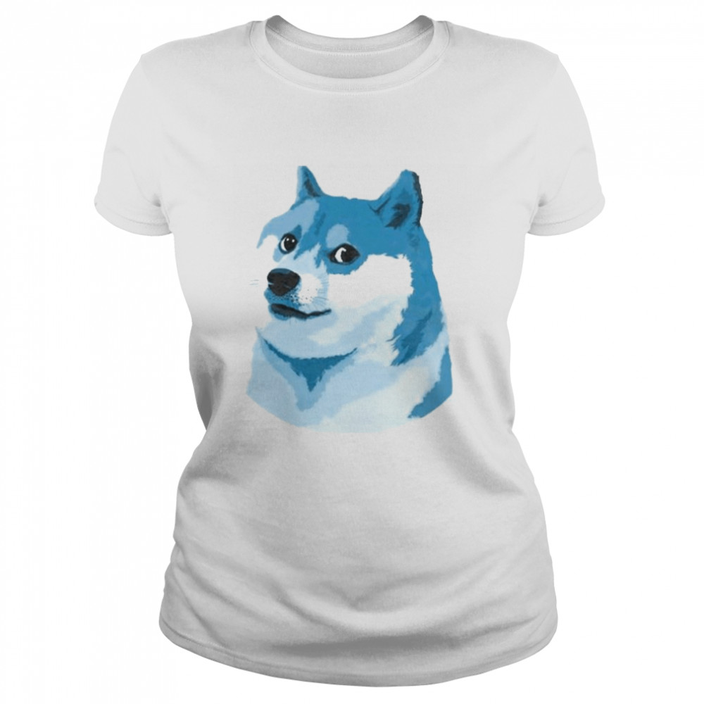 Blue Dog Blue Dogecoin Elon Musk Twitter Barstool Sports Store T- Classic Women's T-shirt