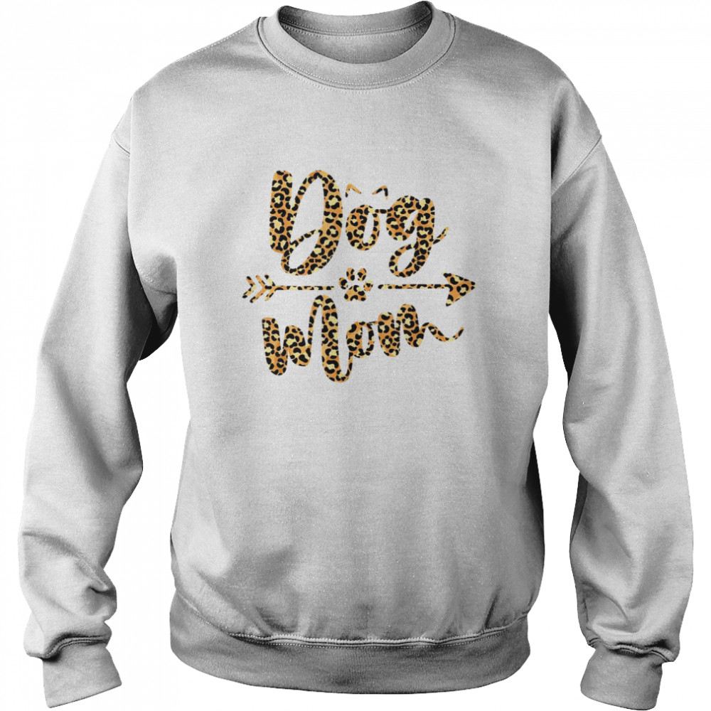 Leopard Dog Mom Dogs Mothers Day Unisex Sweatshirt