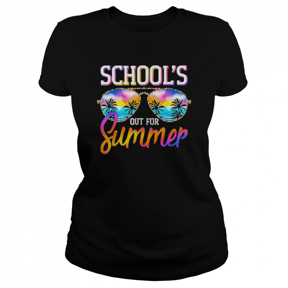 Schools out for summer funny happy last day of school vintage shirt Classic Women's T-shirt