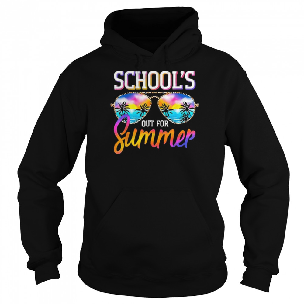 Schools out for summer funny happy last day of school vintage shirt Unisex Hoodie