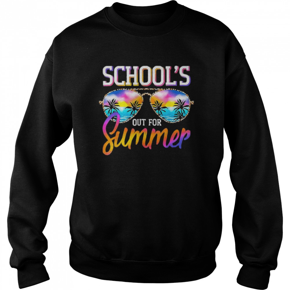 Schools out for summer funny happy last day of school vintage shirt Unisex Sweatshirt