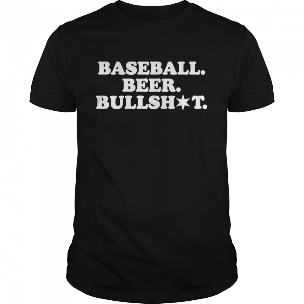 Baseball beer bullshit T-shirt Classic Men's T-shirt