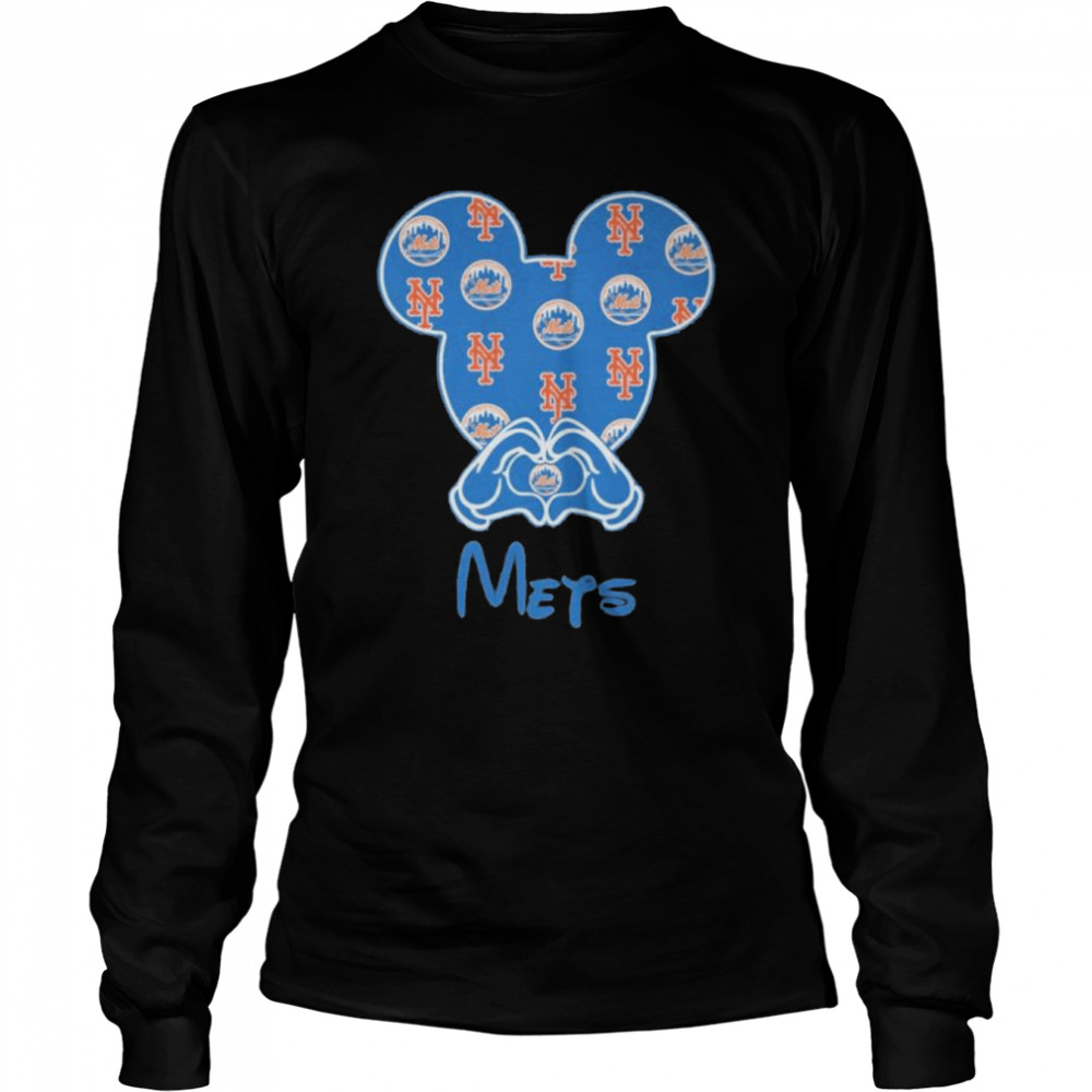 Mets mickey mouse logo shirt Long Sleeved T-shirt