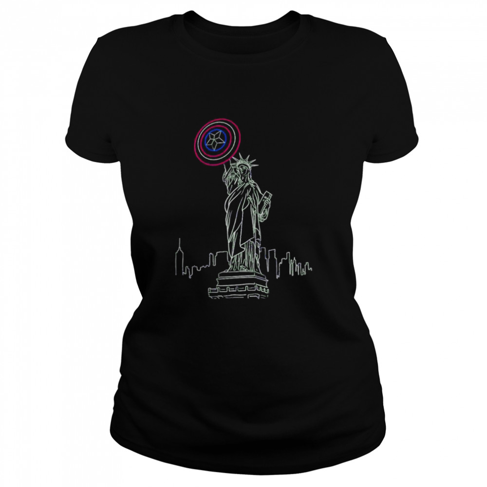 Spider-man Lady Liberty shirt Classic Women's T-shirt