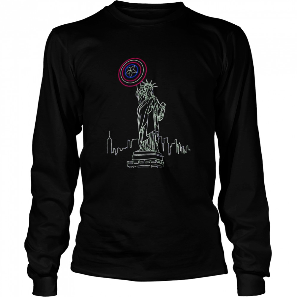 Spider-man Lady Liberty shirt Long Sleeved T-shirt