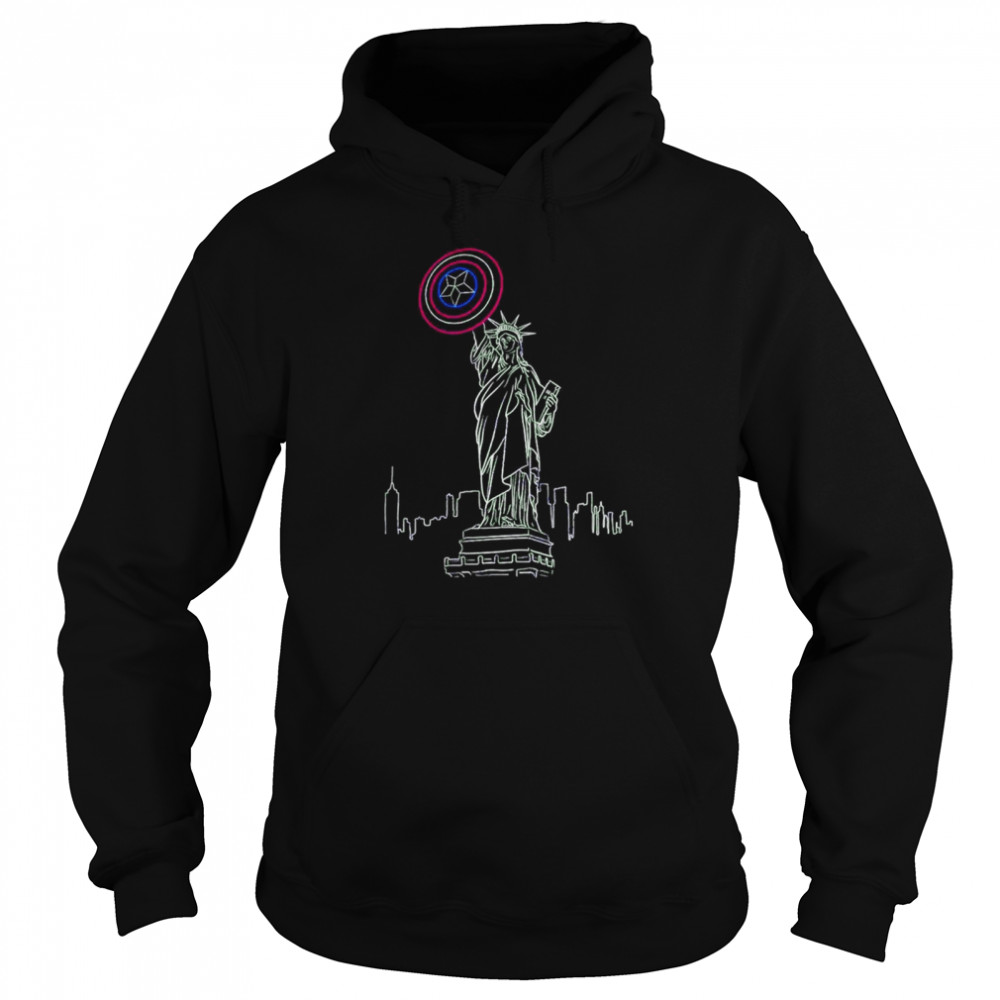 Spider-man Lady Liberty shirt Unisex Hoodie