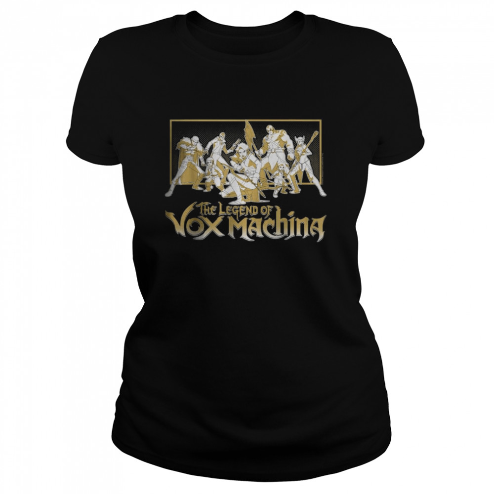 The Legend of Vox Machina Main Characters Fight Pose T- Classic Women's T-shirt