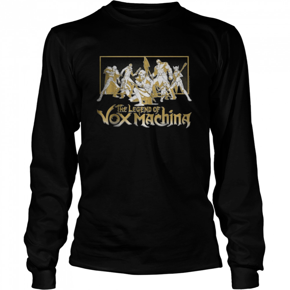 The Legend of Vox Machina Main Characters Fight Pose T- Long Sleeved T-shirt