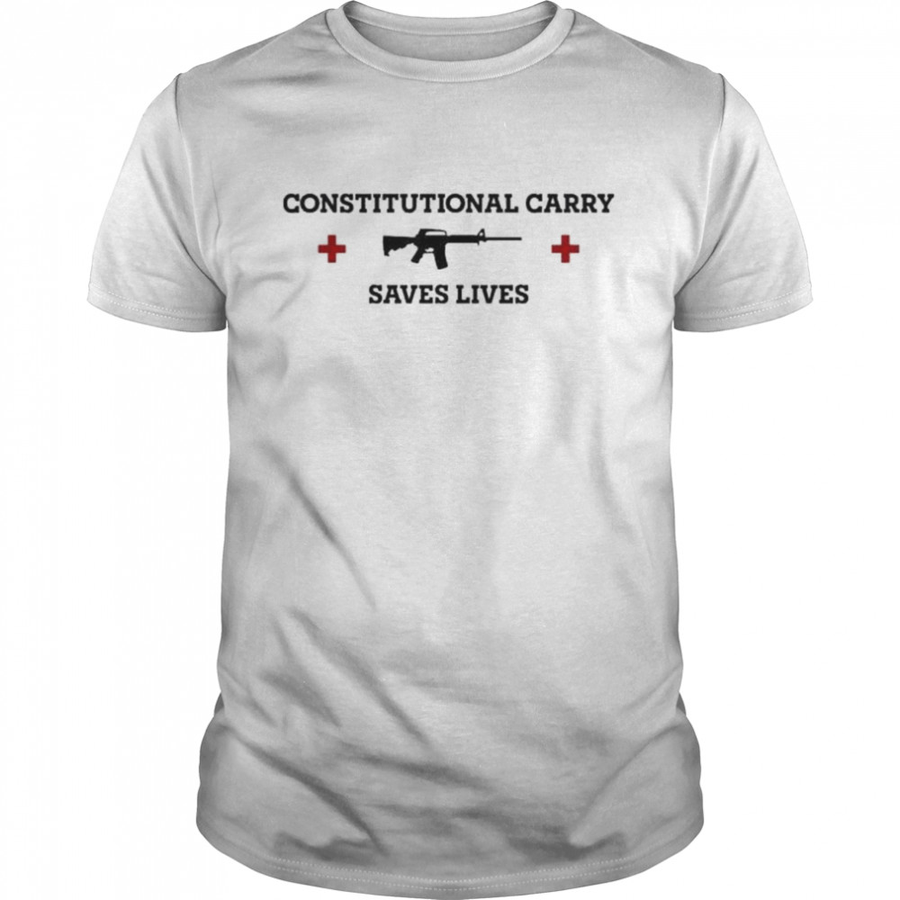 Constitutional carry saves lives shirt Classic Men's T-shirt