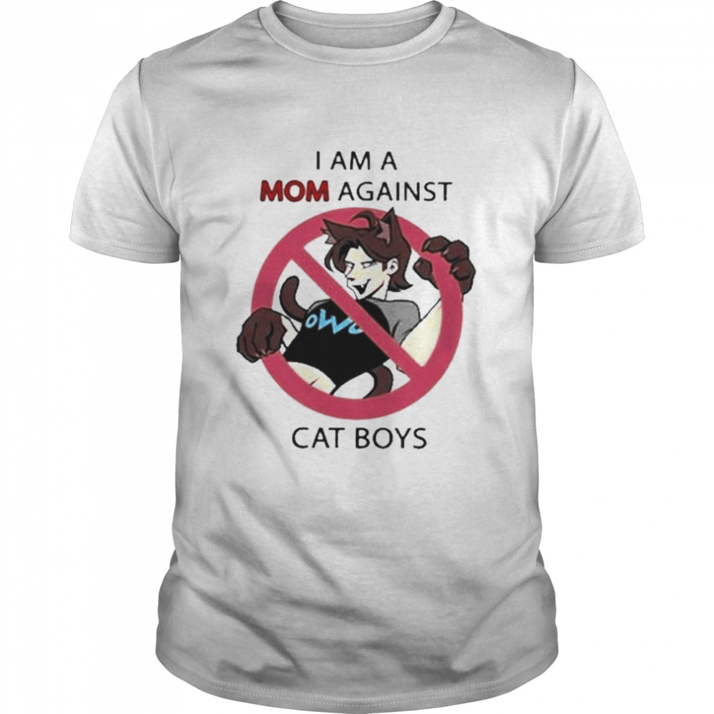 I am a mom against cat boys funny shirt Classic Men's T-shirt