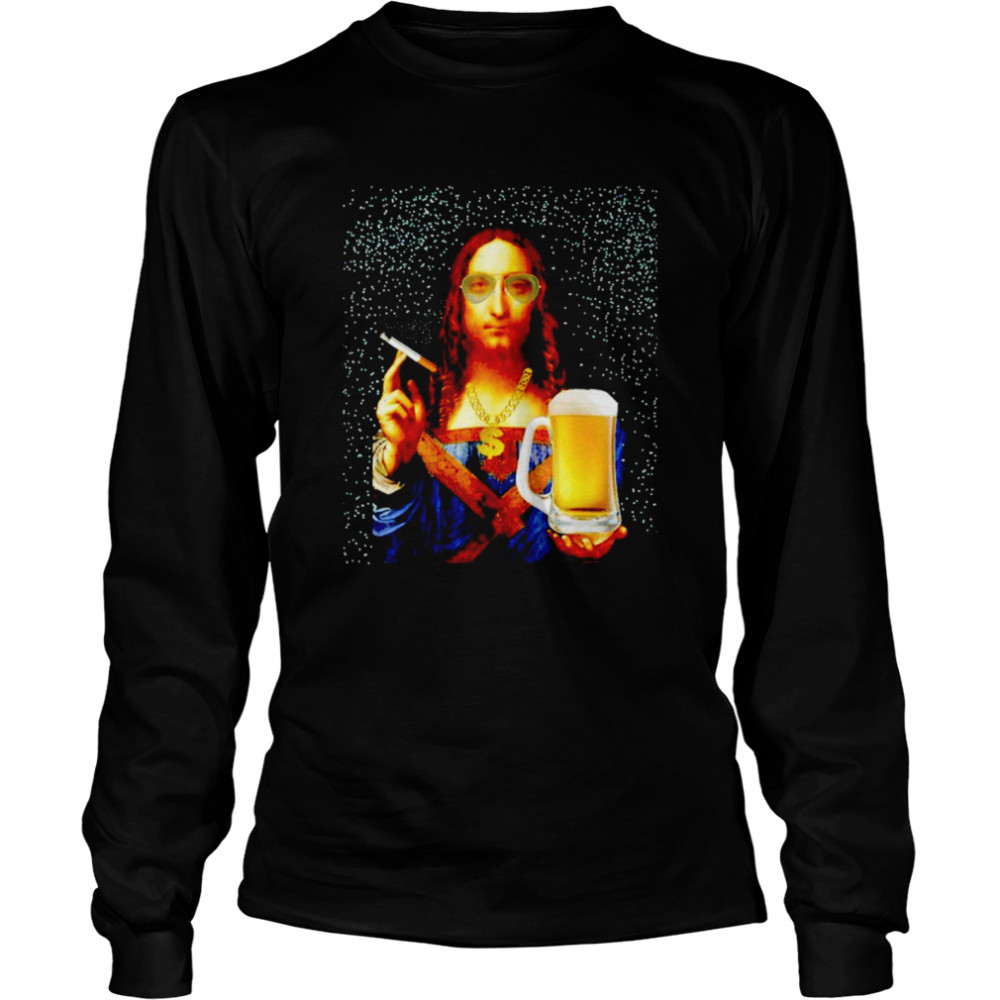 Leanardo Da vinci Party man Design shirt Long Sleeved T-shirt