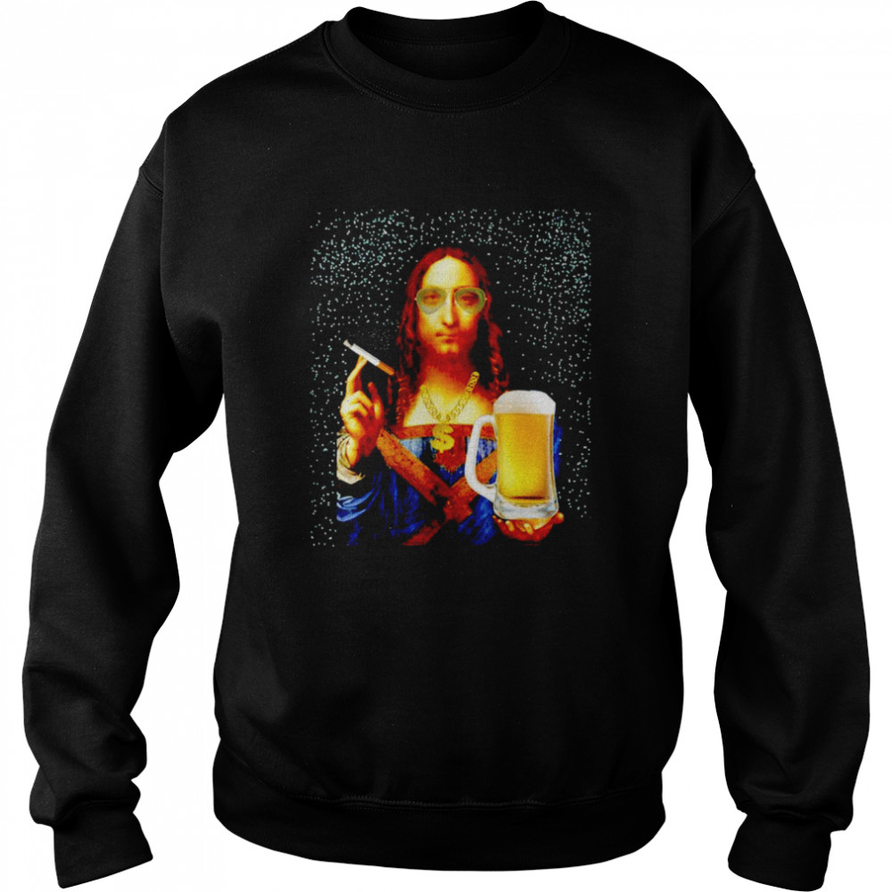 Leanardo Da vinci Party man Design shirt Unisex Sweatshirt