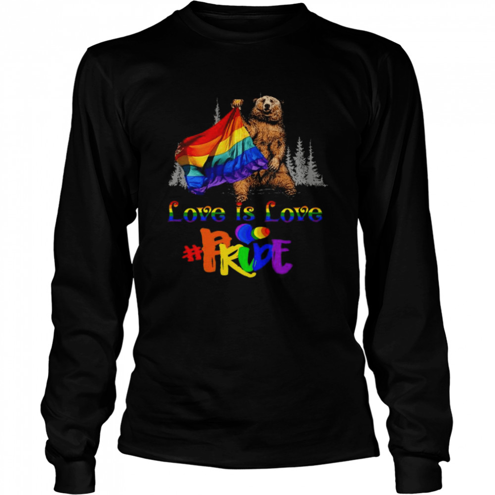 LGBT Bear love is love Pride shirt Long Sleeved T-shirt