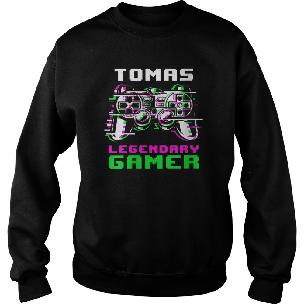 Tomas Legendary Gamer Personalized Unisex Sweatshirt