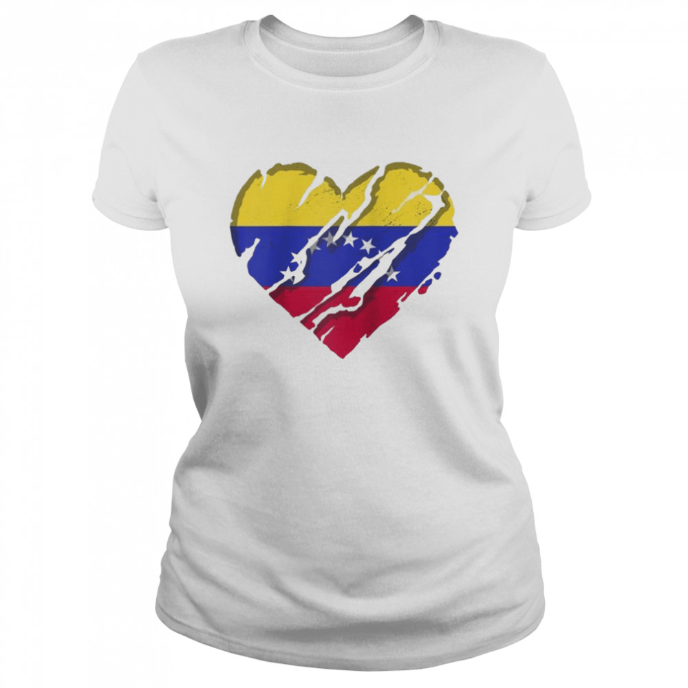 Venezuela Heart Venezuelan Flag Venezuelan Pride Classic Women's T-shirt