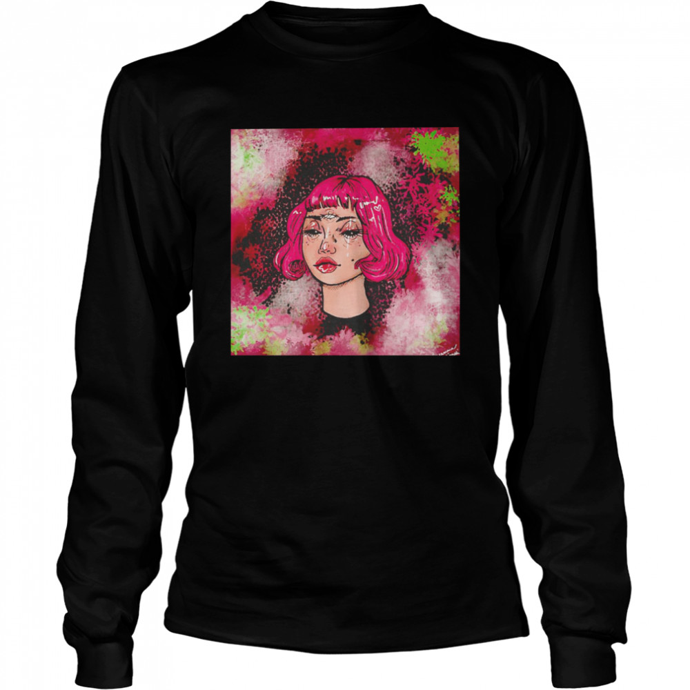 Eloise abstract portrait 2022 T-shirt Long Sleeved T-shirt