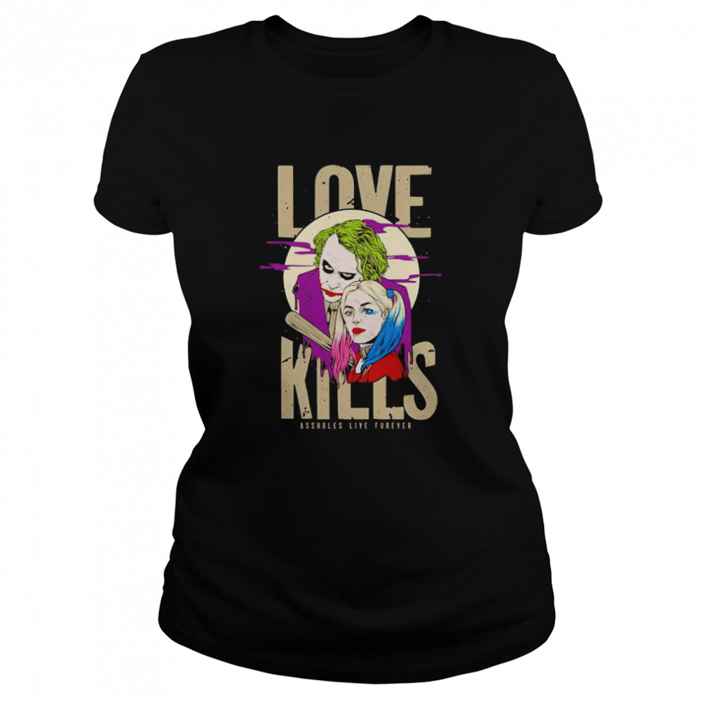 Love Kills Joker Harley Quinn shirt Classic Women's T-shirt