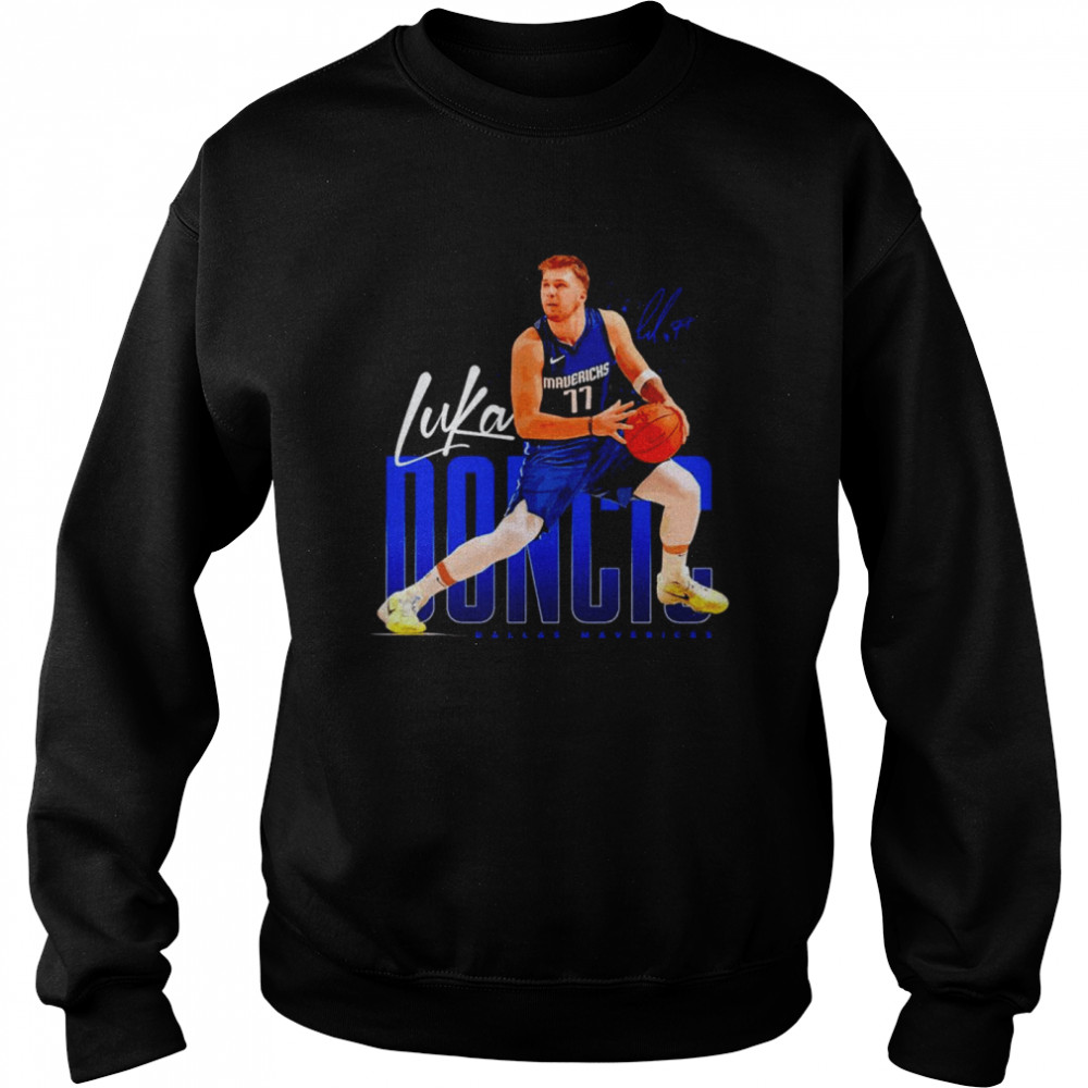 Luka Doncic Dallas Mavericks Basketball Signatures Unisex Sweatshirt