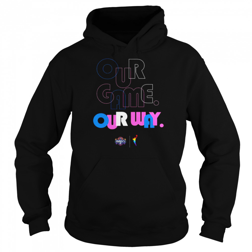 Washington Mystics Sportiqe Our Game Our Way Pride shirt Unisex Hoodie