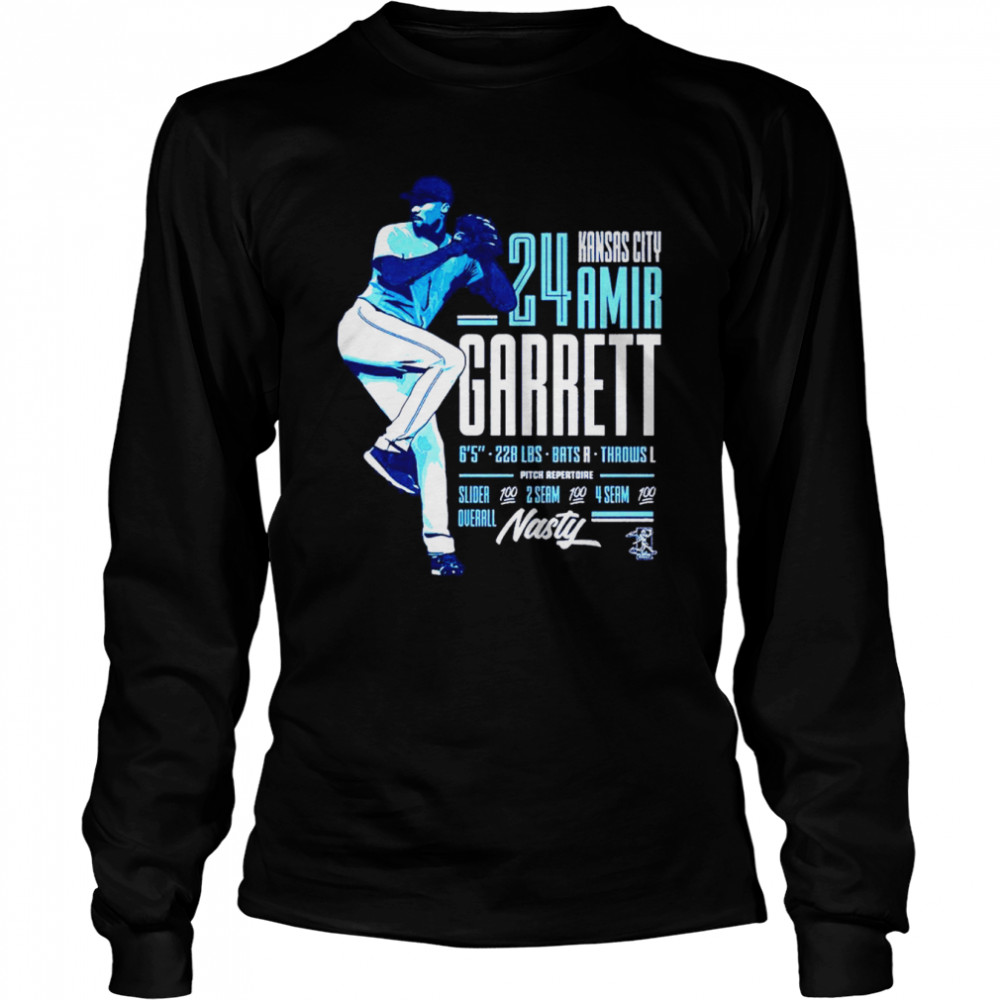 Amir Garrett Nasty KC Baseball shirt Long Sleeved T-shirt