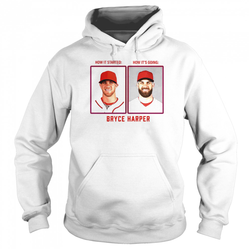 Bryce Harper Then and Now shirt Unisex Hoodie