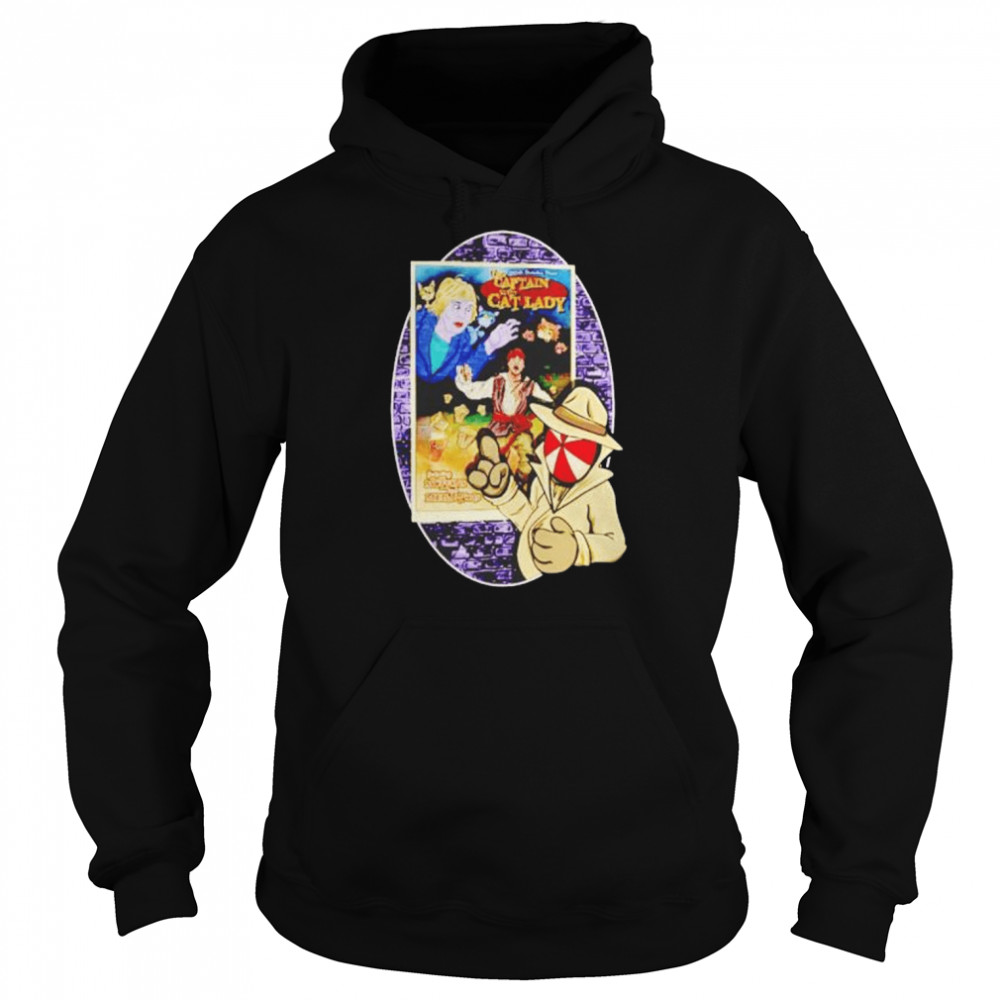 Captain and The Cat Lady shirt Unisex Hoodie