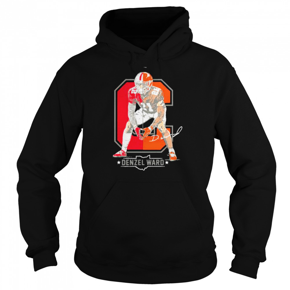 denzel Ward Columbus To Cleveland Browns and Ohio State Buckeyes shirt Unisex Hoodie