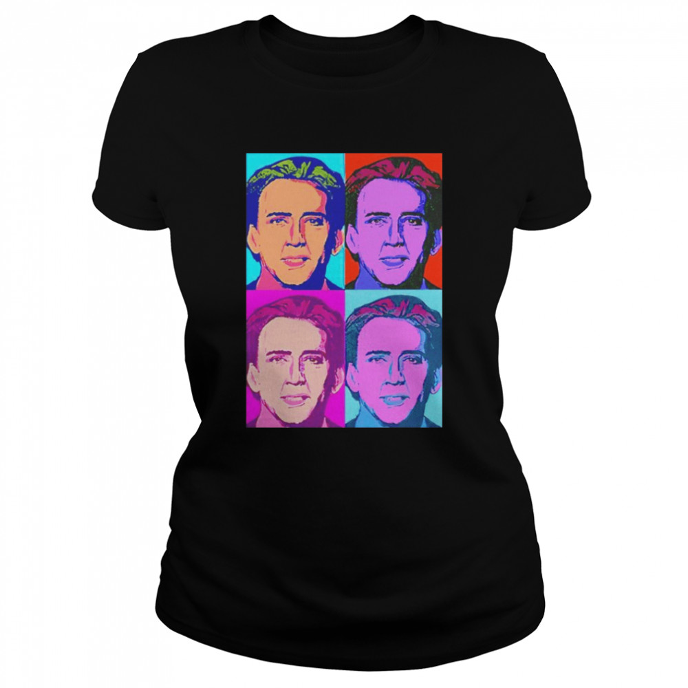 Nicholas cage pop art parody shirt Classic Women's T-shirt