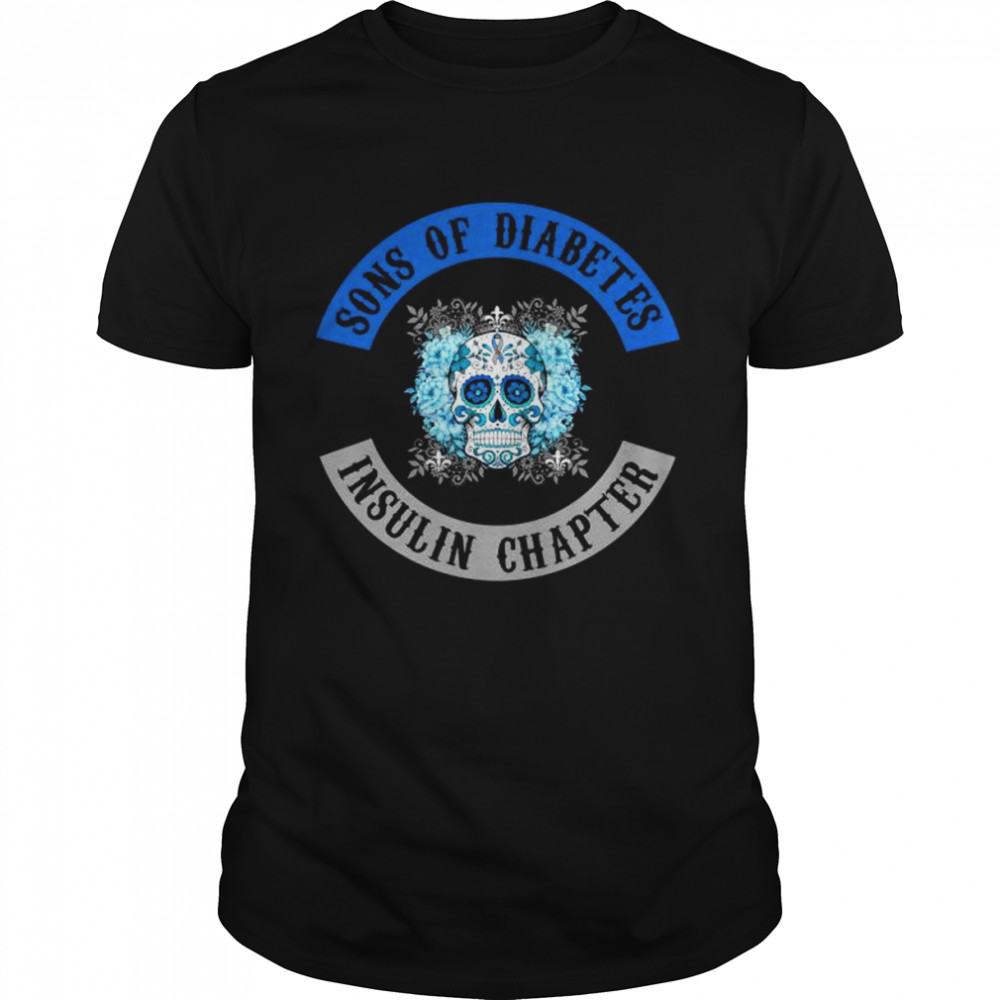 Skull sons of diabetes insulin chapter shirt Classic Men's T-shirt