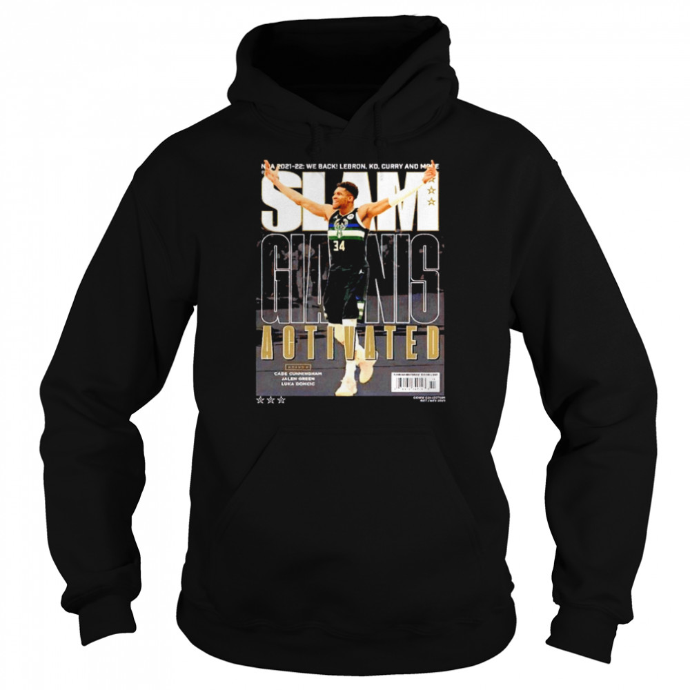 Slam Cover Giannis Antetokounmpo shirt Unisex Hoodie