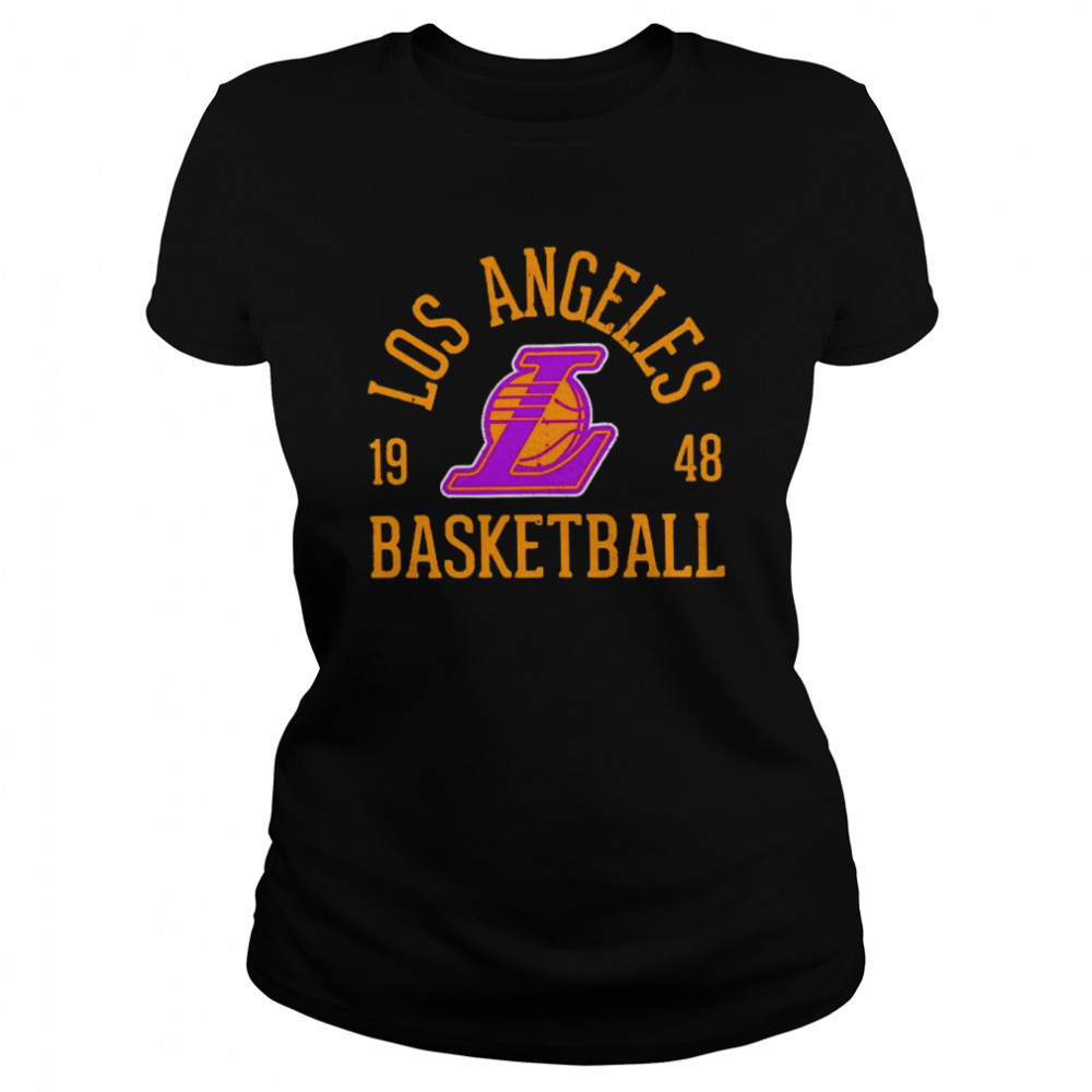 Los Angeles Lakers Majestic Threads Ball Hog Logo shirt Classic Women's T-shirt