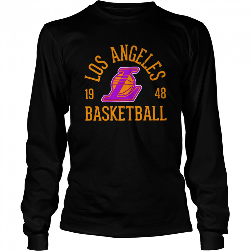 Los Angeles Lakers Majestic Threads Ball Hog Logo shirt Long Sleeved T-shirt