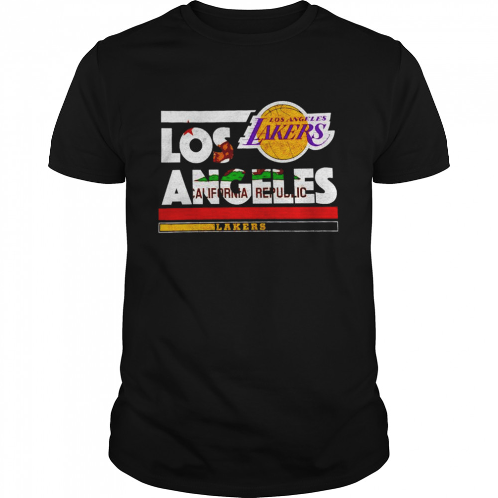 Los Angeles Lakers Majestic Threads City and State shirt Classic Men's T-shirt