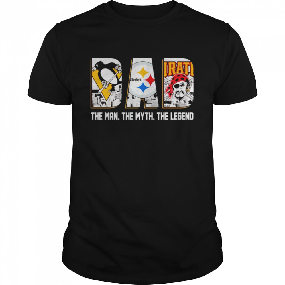 pittsburgh city Dad the man the myth the legend shirt Classic Men's T-shirt