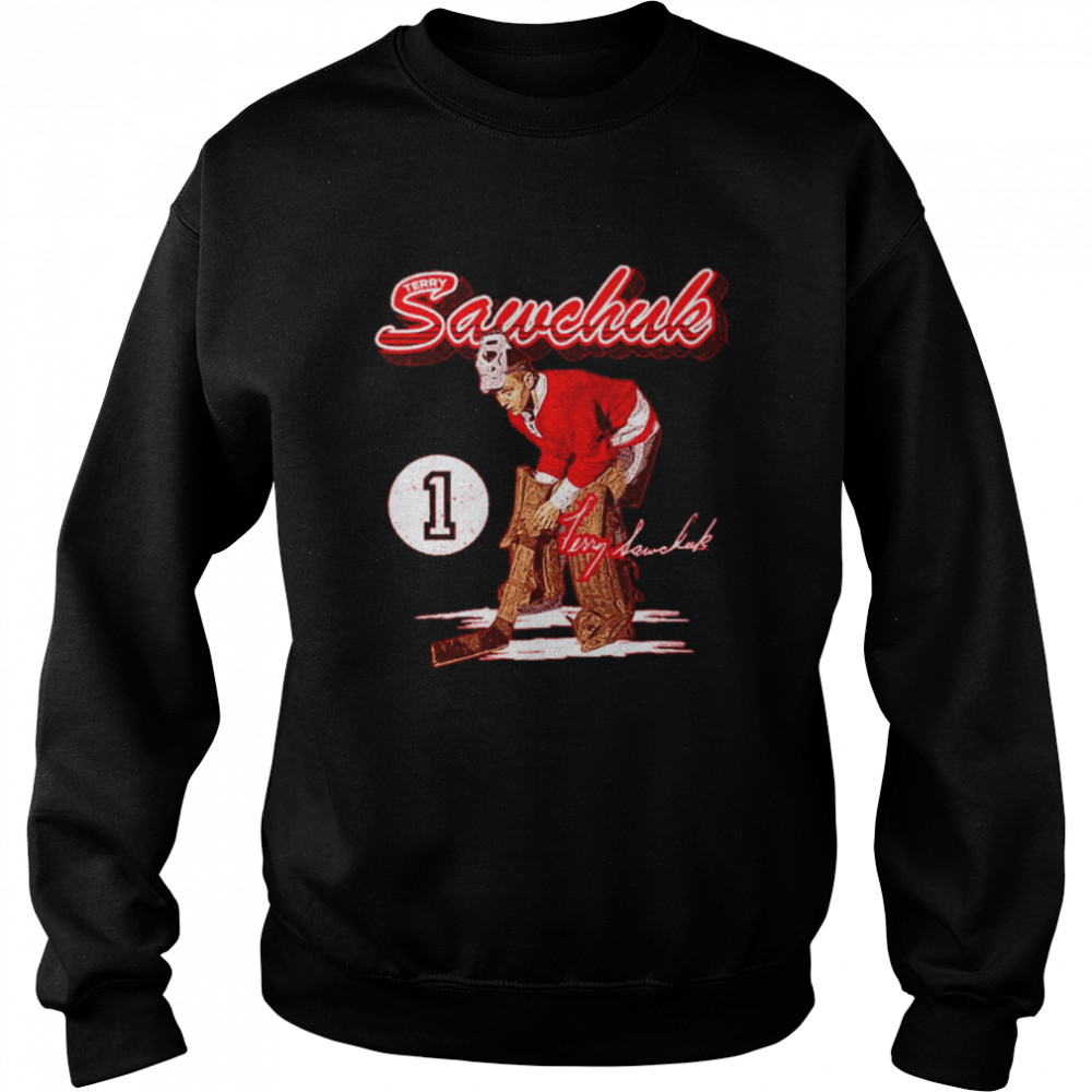 Terry Sawchuk Detroit Hockey Signatures Unisex Sweatshirt