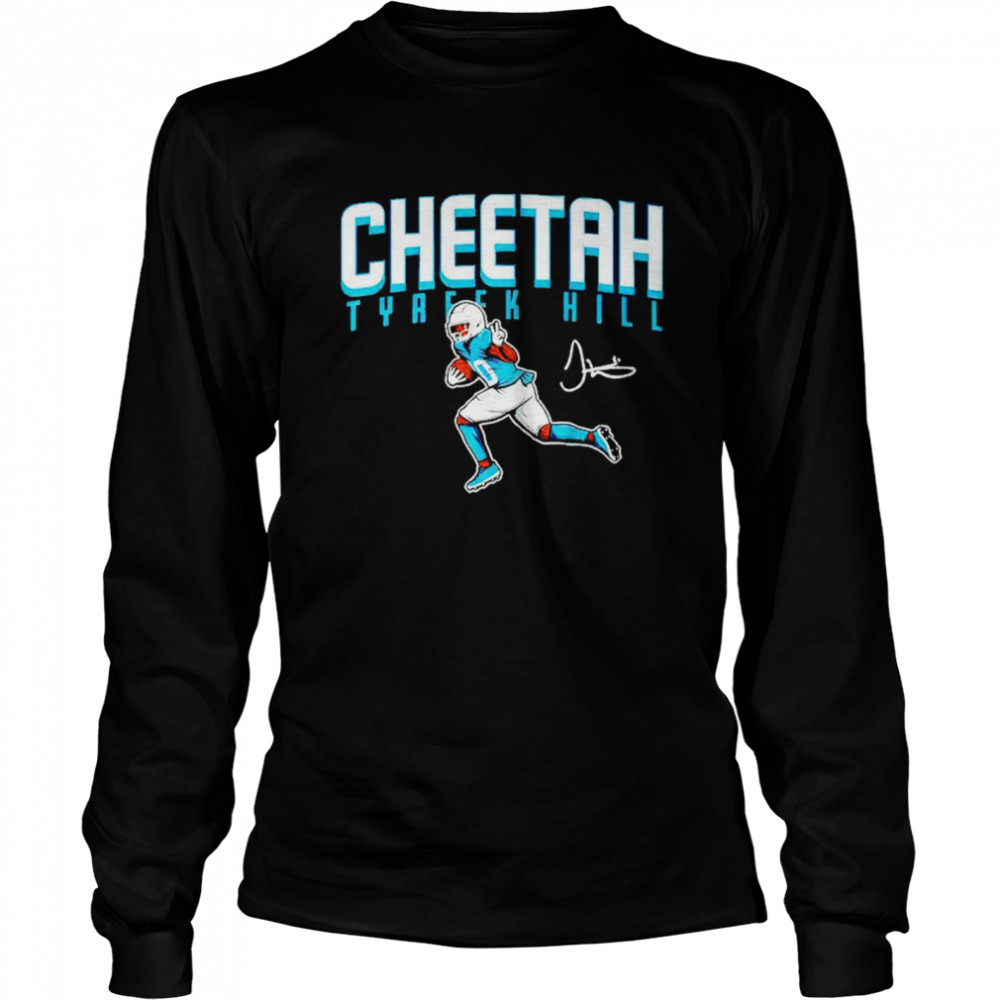 tyreek Hill south Florida cheetah shirt Long Sleeved T-shirt