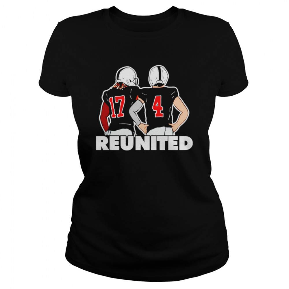 Derek Carr and Davante Adams Las Vegas Raiders Reunited shirt Classic Women's T-shirt