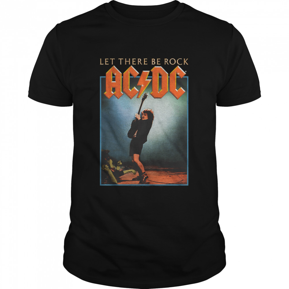 Let There Be Rock Album Cover ACDC Shirt