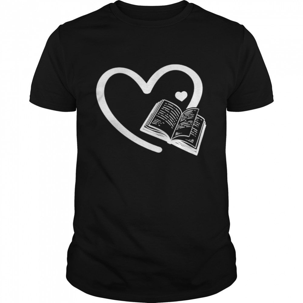 Book hearts bookworm book reading book lover book heart shirt Classic Men's T-shirt
