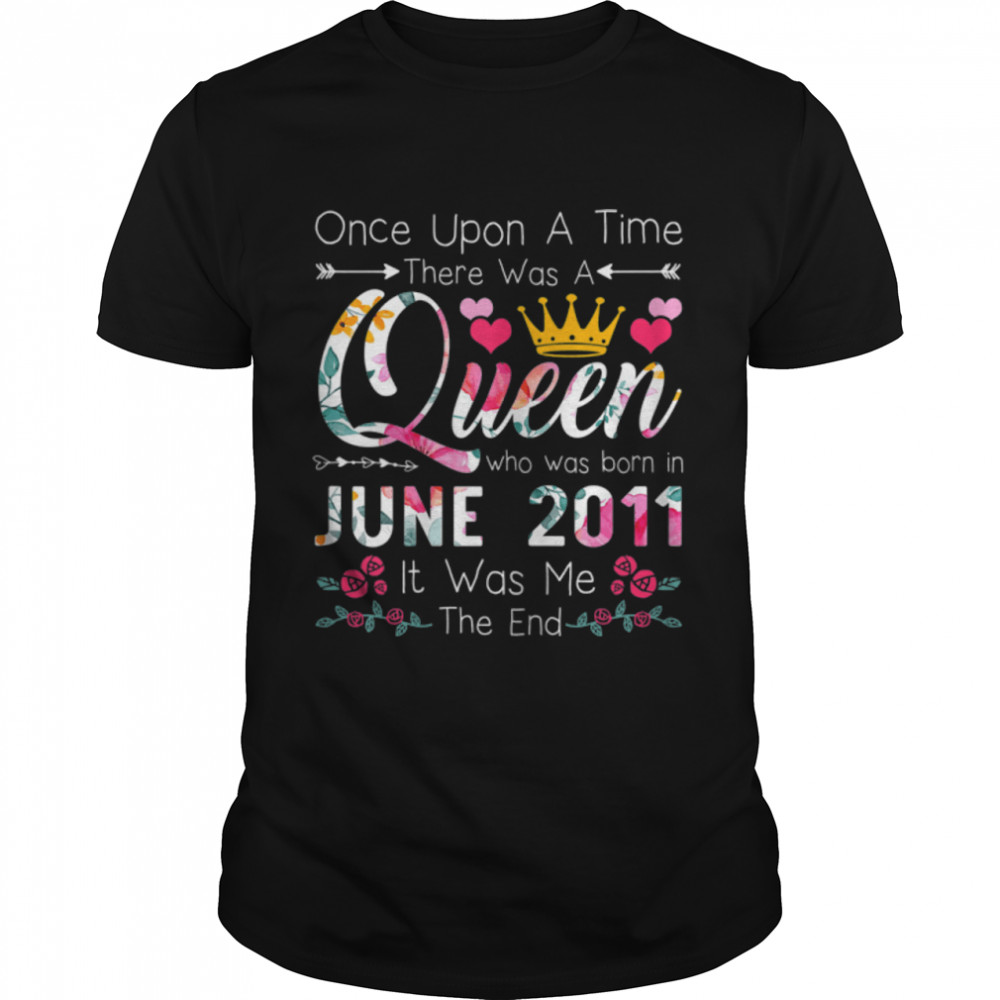11 Years Old Girls 11th Birthday Queen June 2011 T- B0B14Y4QGJ Classic Men's T-shirt
