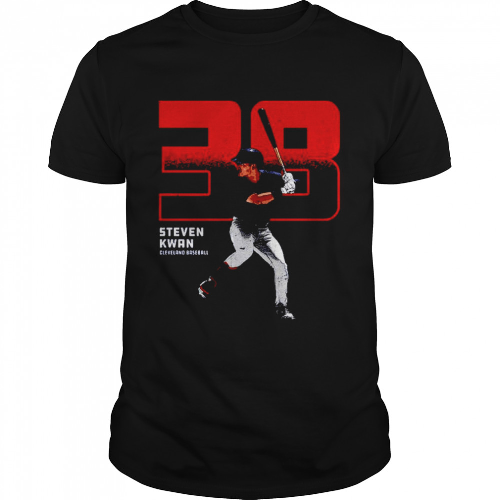 Steven Kwan Cleveland Outline Baseball  Classic Men's T-shirt